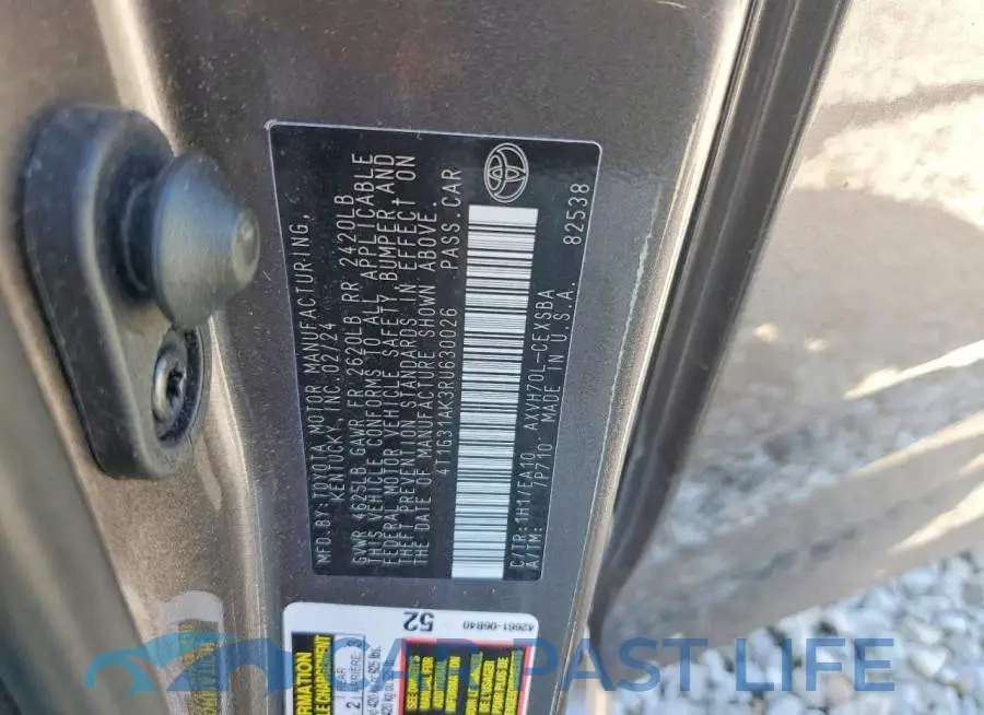4T1G31AK3RU630026# 12