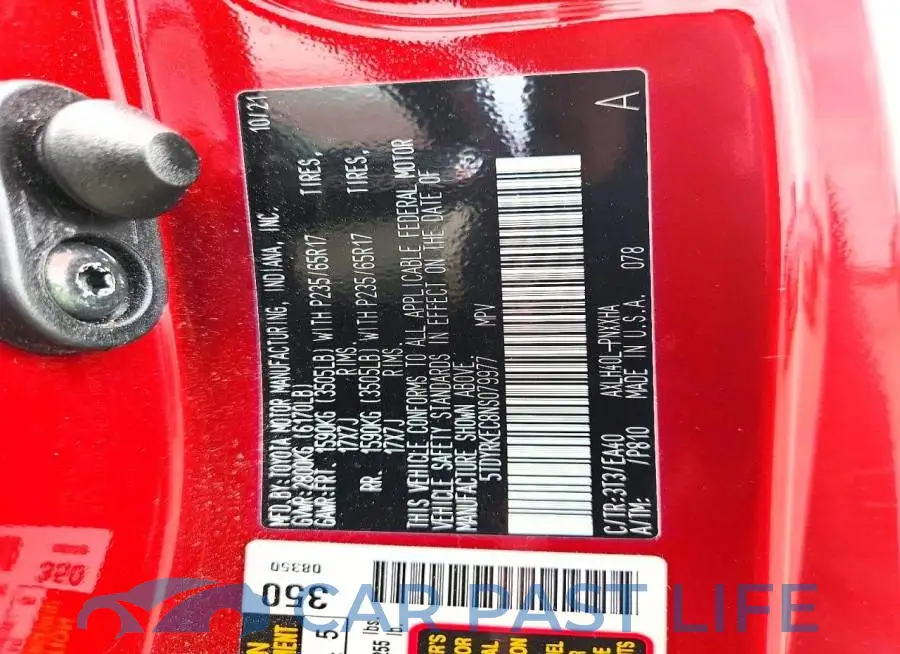 5TDYRKEC8NS079977# 14