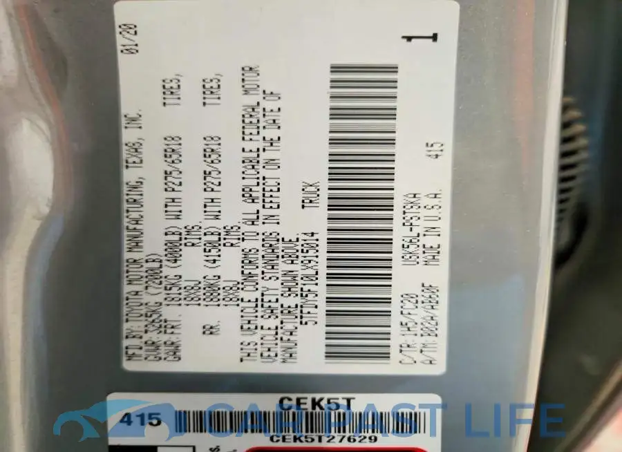 5TFDY5F10LX915014# 12