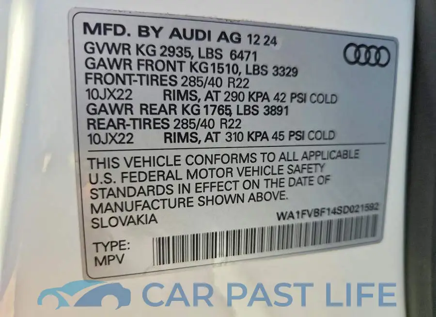 WA1FVBF14SD021592# 13