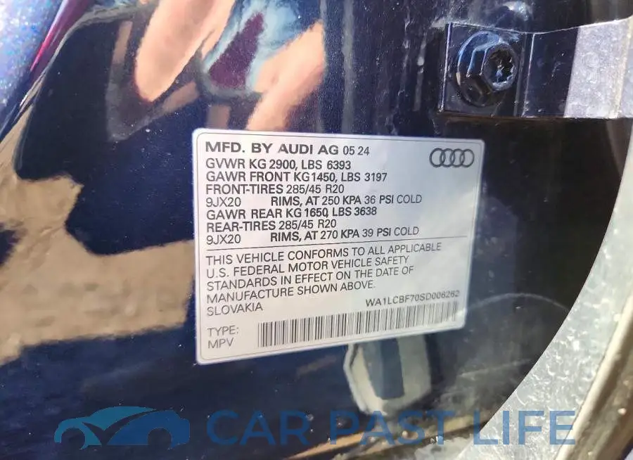 WA1LCBF70SD006262# 13