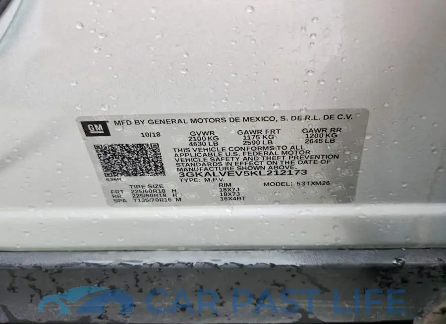 3GKALVEV5KL212173# 13