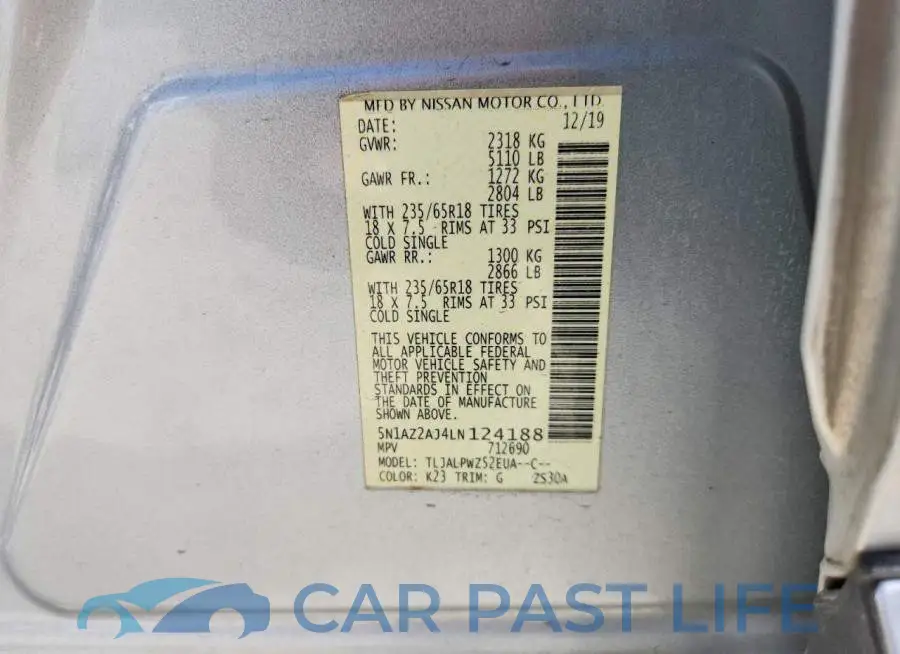 5N1AZ2AJ4LN124188# 13