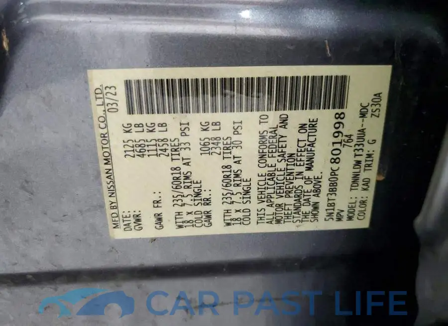 5N1BT3BB0PC801998# 13
