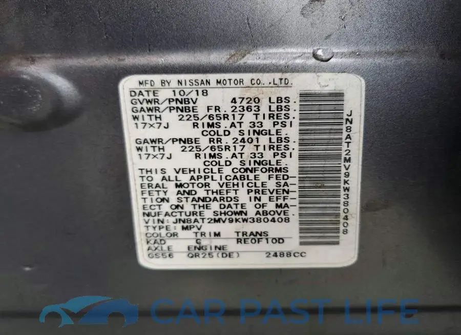 JN8AT2MV9KW380408# 13
