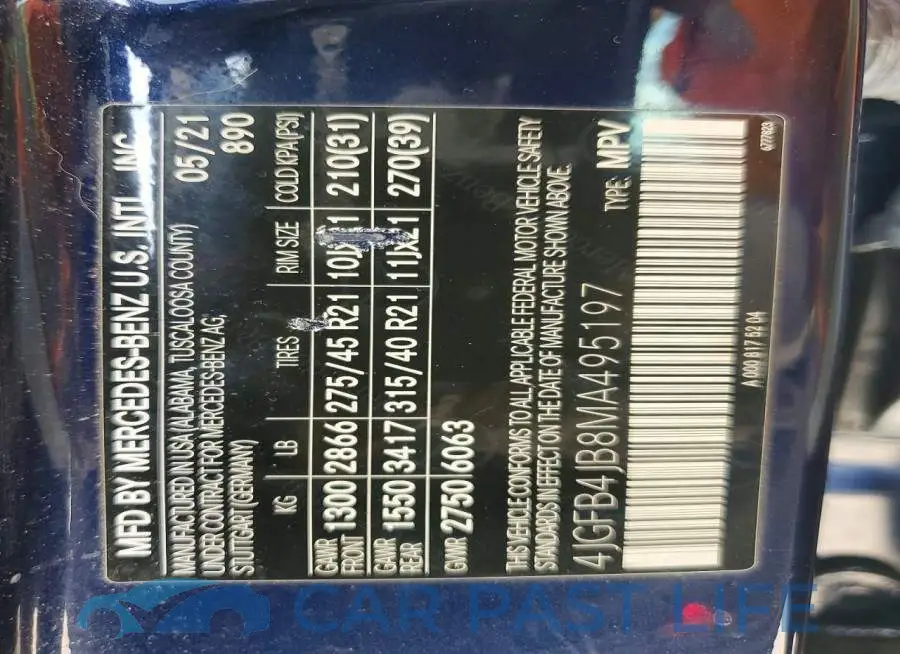 4JGFB4JB8MA495197# 13