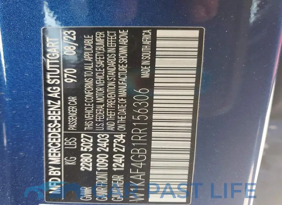 W1KAF4GB1RR156306# 12