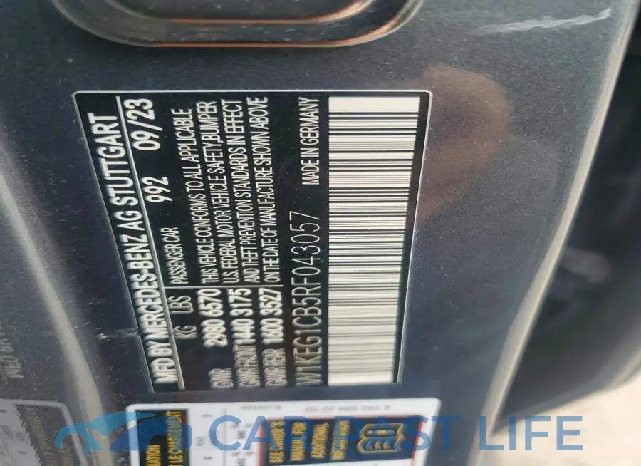 W1KEG1CB5RF043057# 12