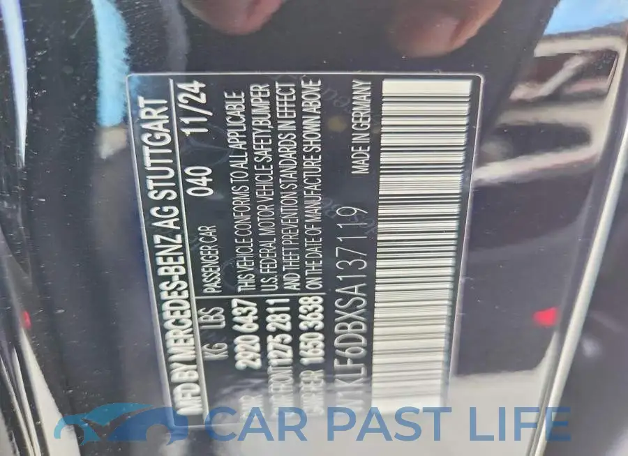 W1KLF6DBXSA137119# 13