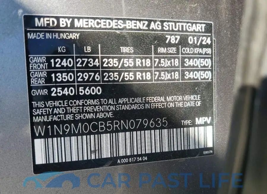 W1N9M0CB5RN079635# 13