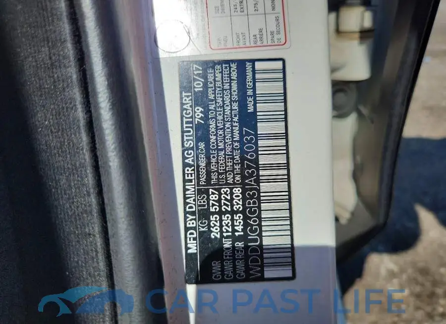 WDDUG6GB3JA376037# 13