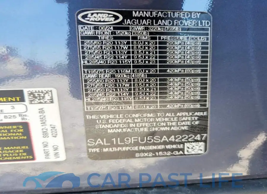 SAL1L9FU5SA422247# 14