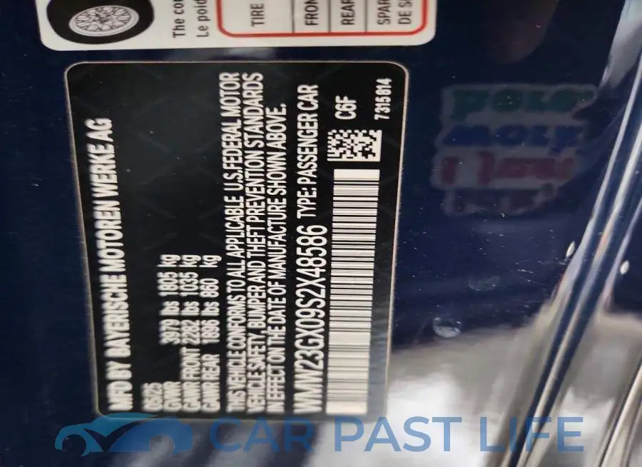 WMW23GX09S2X48586# 12