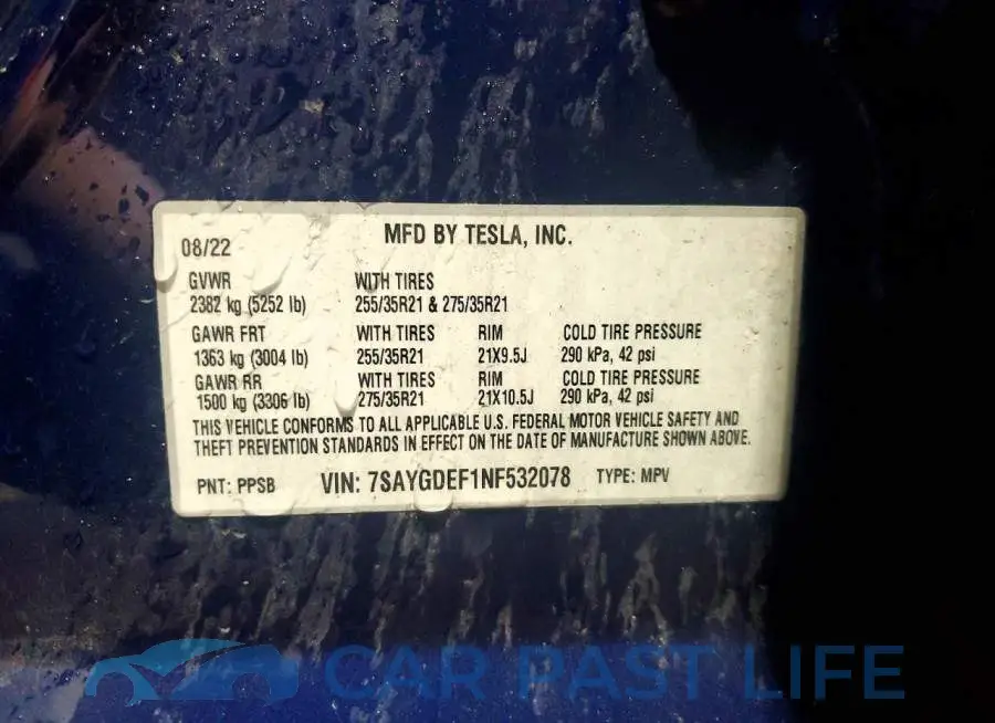 7SAYGDEF1NF532078# 13
