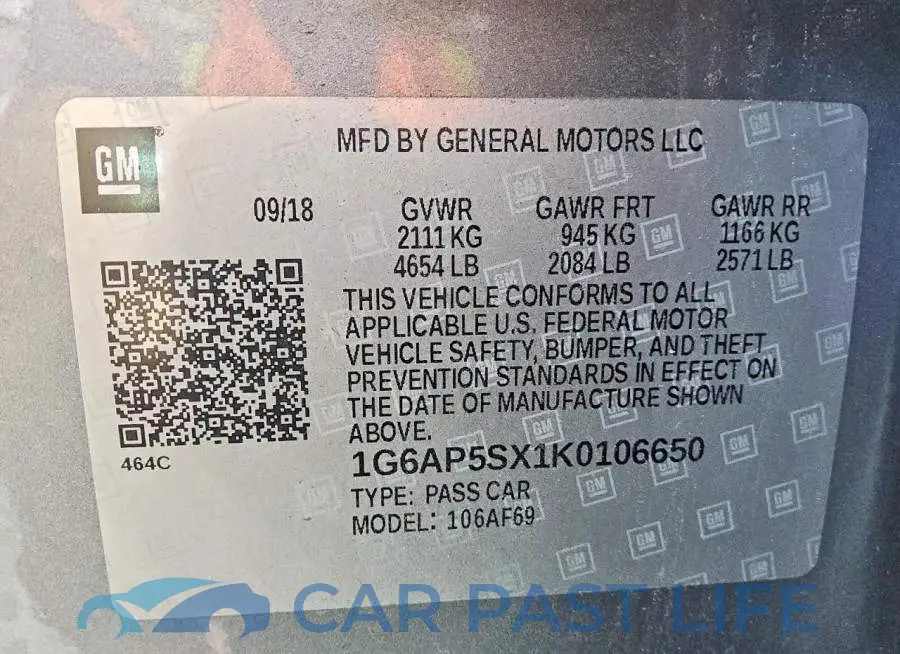 1G6AP5SX1K0106650# 12