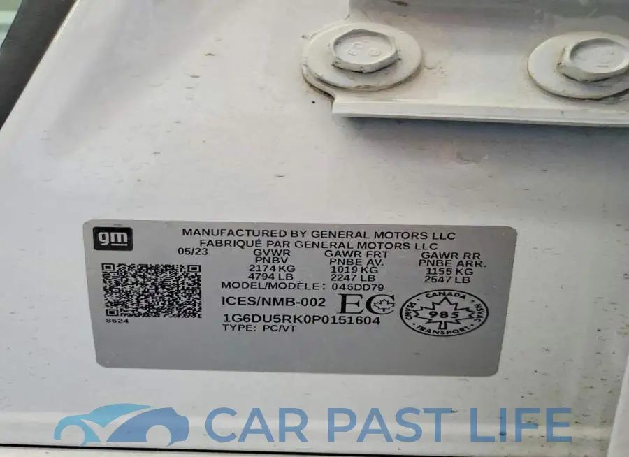 1G6DU5RK0P0151604# 12