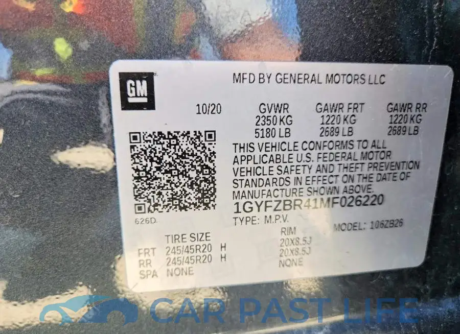 1GYFZBR41MF026220# 13