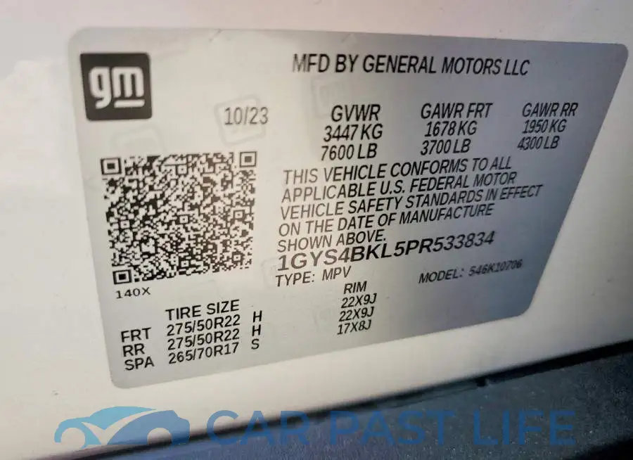1GYS4BKL5PR533834# 13