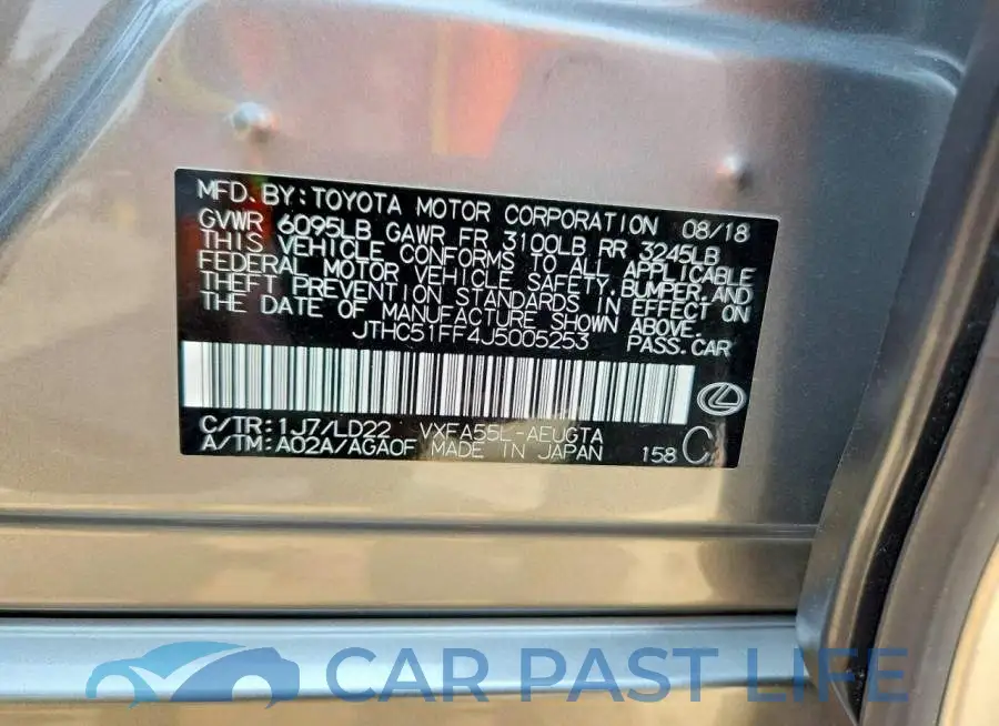 JTHC51FF4J5005253# 12