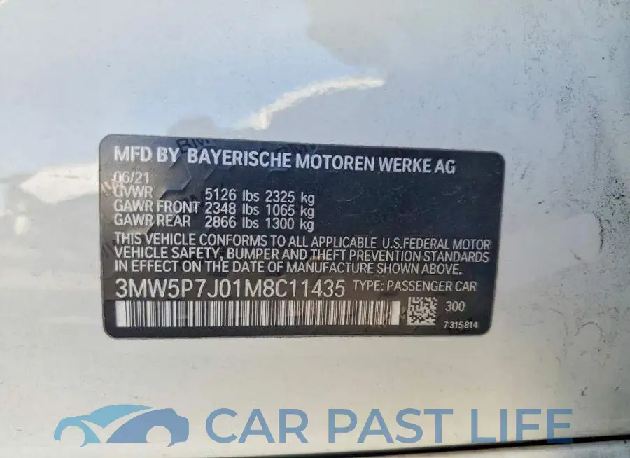 3MW5P7J01M8C11435# 13