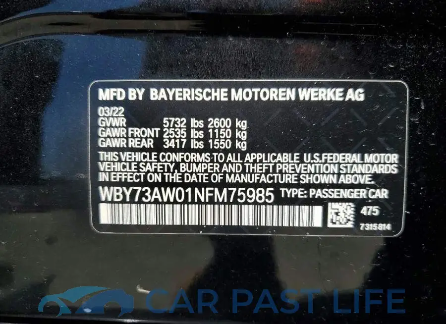 WBY73AW01NFM75985# 12