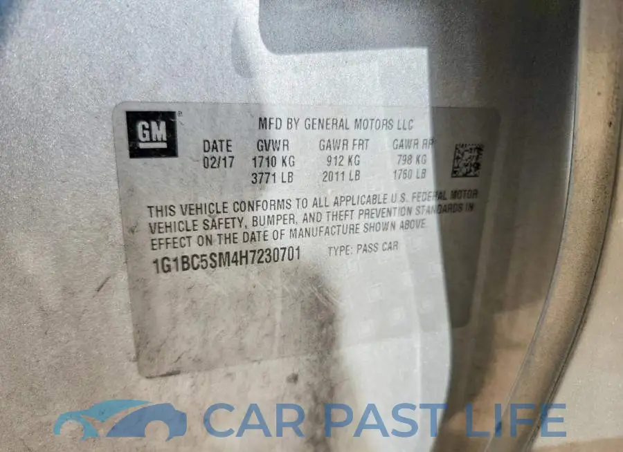 1G1BC5SM4H7230701# 13