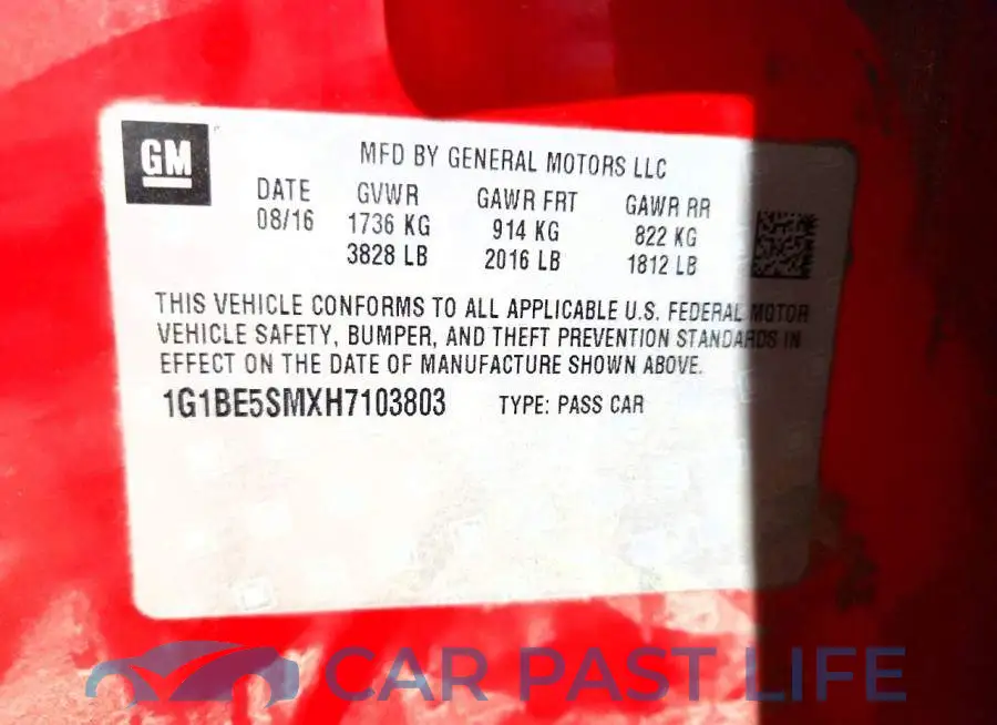 1G1BE5SMXH7103803# 12