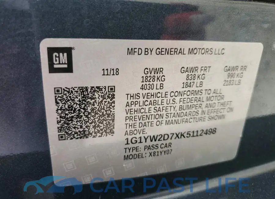1G1YW2D7XK5112498# 12
