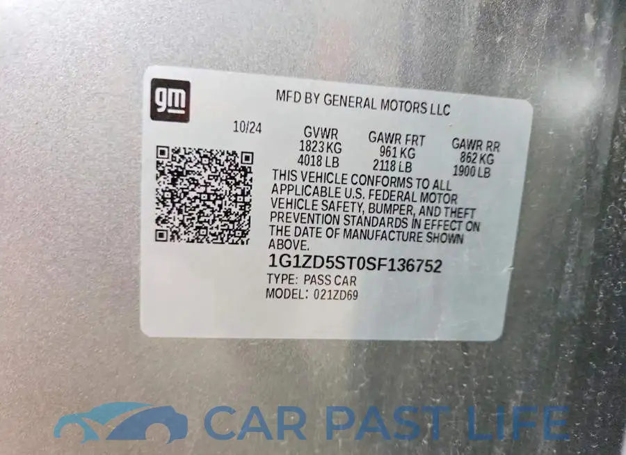 1G1ZD5ST0SF136752# 13