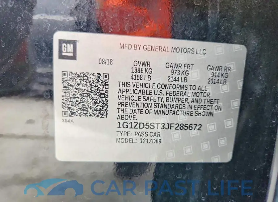 1G1ZD5ST3JF285672# 12