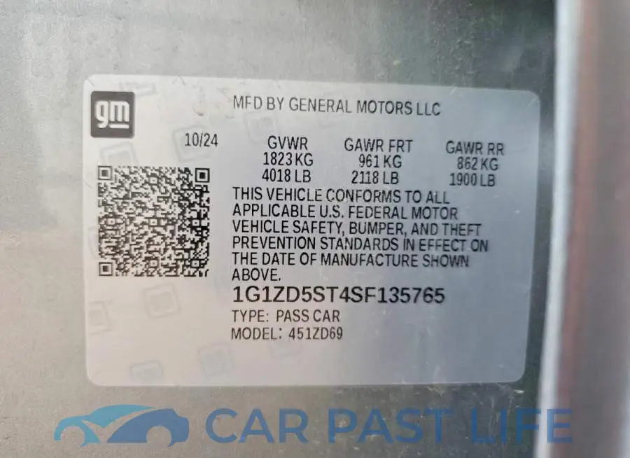 1G1ZD5ST4SF135765# 12
