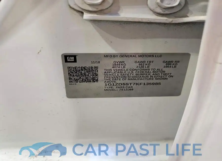1G1ZD5ST7KF135985# 12