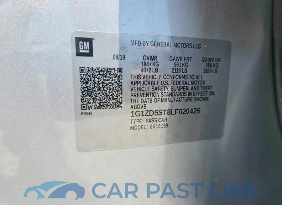 1G1ZD5ST8LF020426# 13
