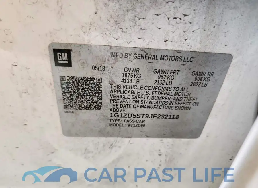 1G1ZD5ST9JF232118# 13
