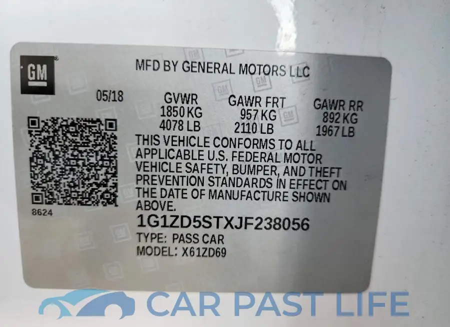 1G1ZD5STXJF238056# 12