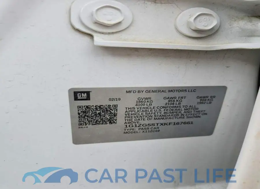 1G1ZG5STXKF167661# 12
