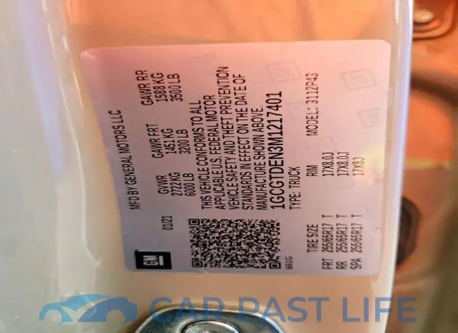 1GCGTDEN3M1217401# 12