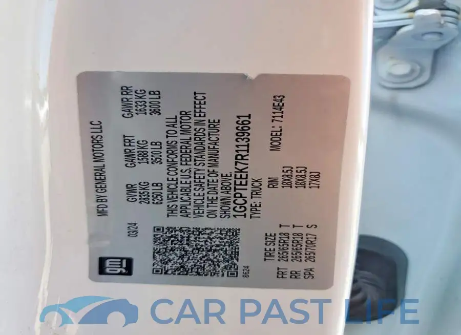 1GCPTEEK7R1139661# 12
