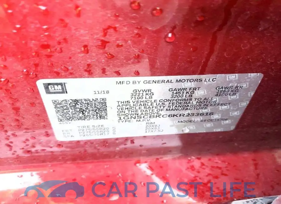 1GNSCBKC6KR233616# 13