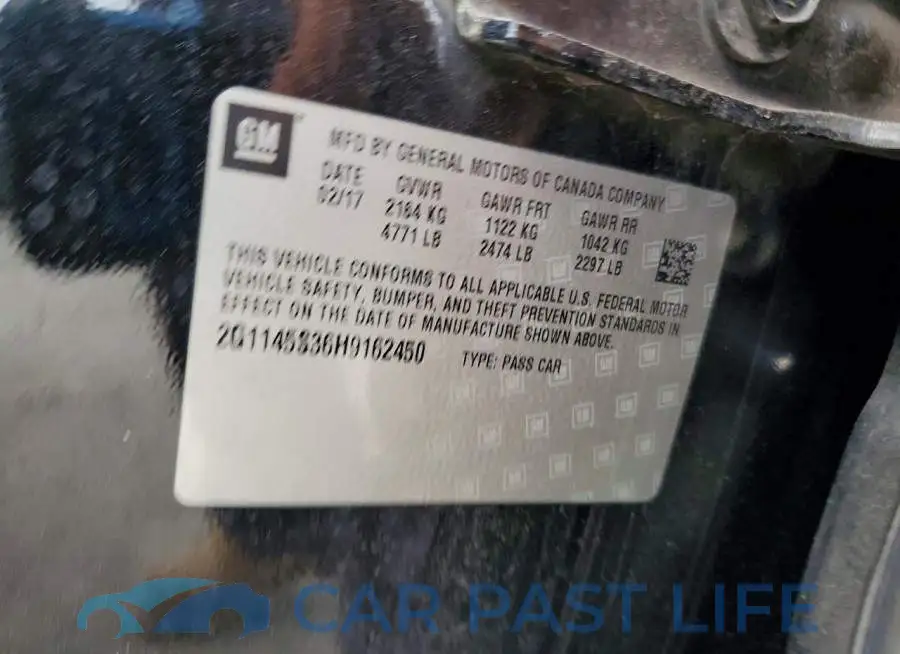 2G1145S36H9162450# 12