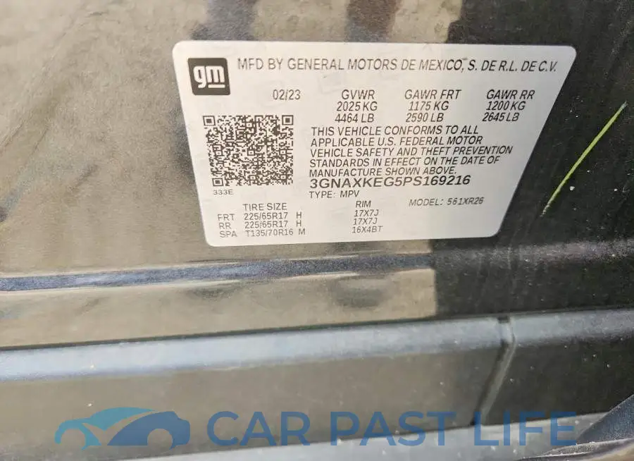 3GNAXKEG5PS169216# 13