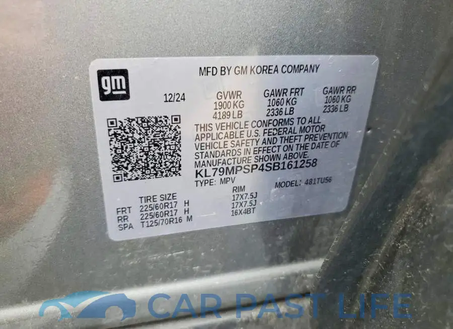 KL79MPSP4SB161258# 13
