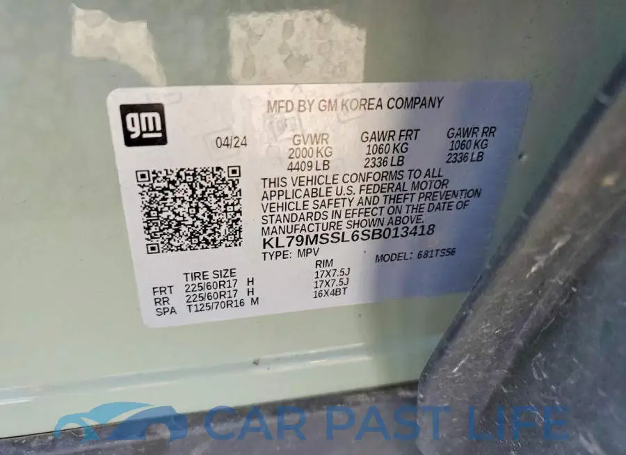 KL79MSSL6SB013418# 13