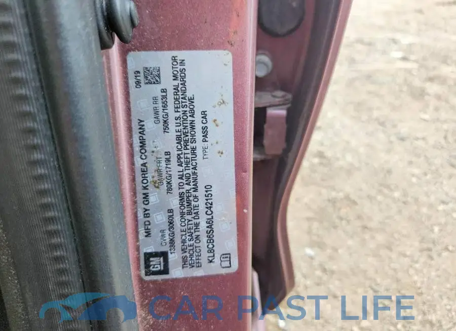 KL8CB6SA6LC421510# 12