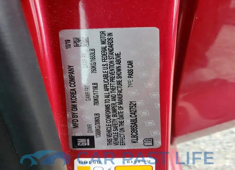 KL8CB6SA8LC427521# 13