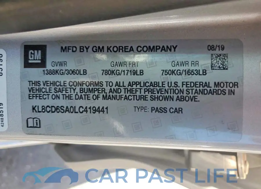 KL8CD6SA0LC419441# 12