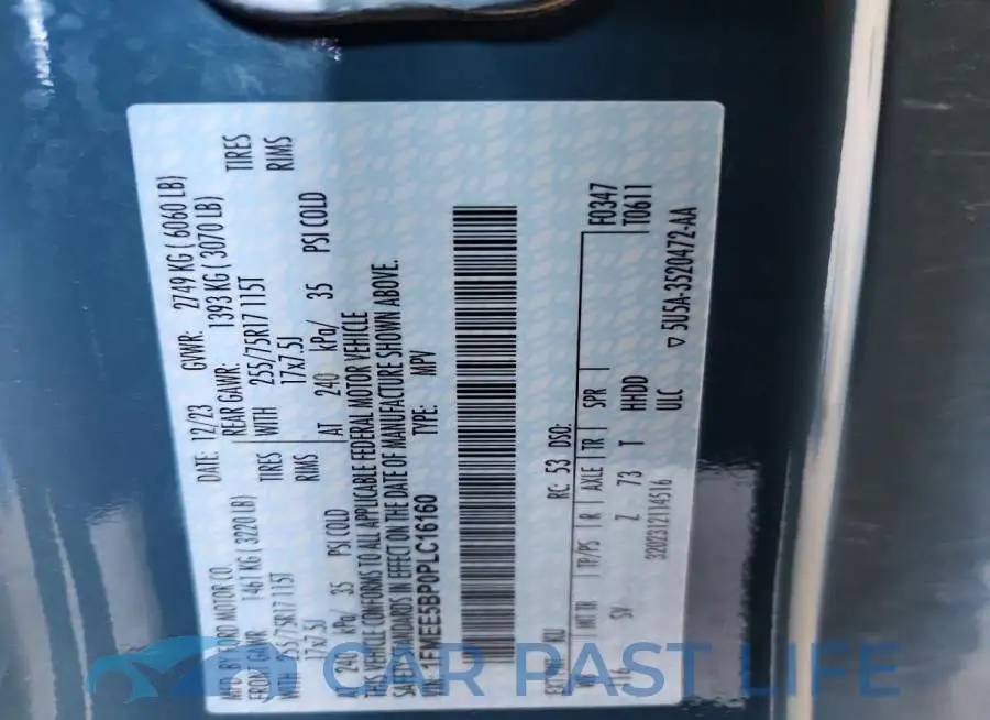1FMEE5BP0PLC16160# 12