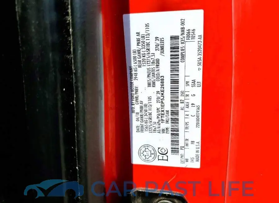 1FTEX1EP5JKE26883# 12