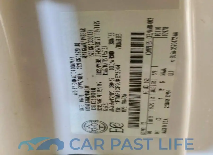 1FTMF1CP9JKE73044# 12