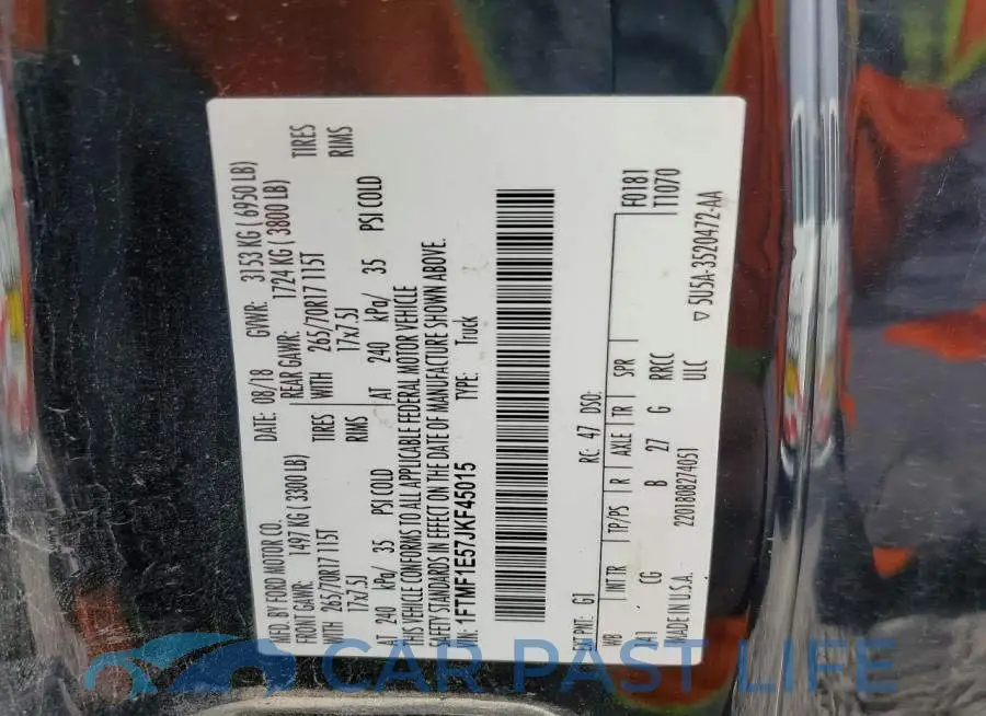 1FTMF1E57JKF45015# 12